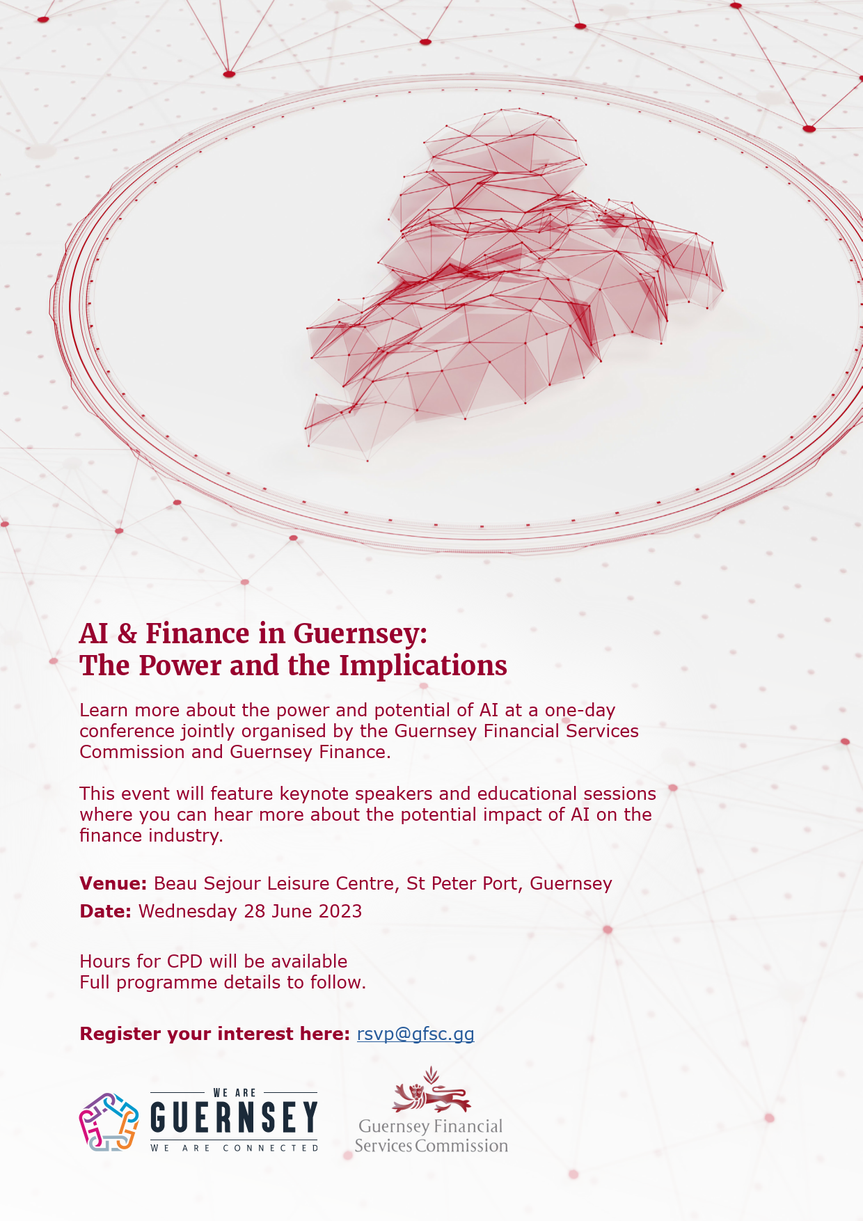 Poster for AI & Finance Conference