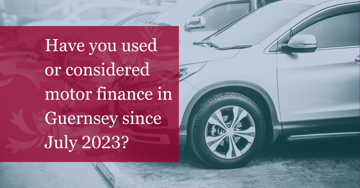 GFSC Motor Finance Survey Image of Car and Text