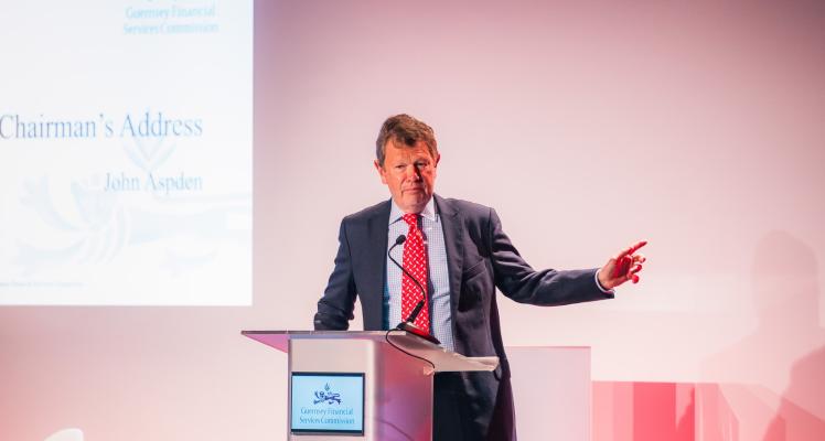 The Commission's Chairman John Aspden opens the conference
