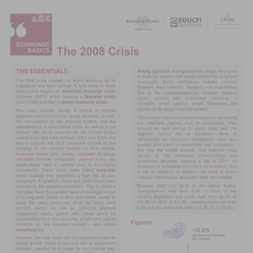 The 2008 Crisis - click here to read more